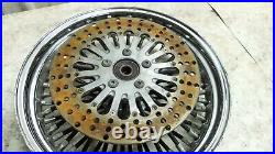 01 Harley Davidson FXST Softail Arrière Roue Jante Frein Rotor Disk Grand Rayon