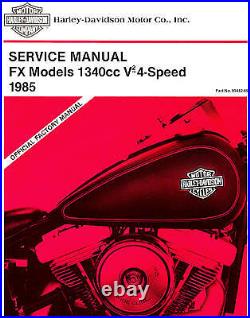 1985 Harley-Davidson Fx Softail V2 Service Manual-New Sealed-Fxef-Fxwg-Fxsb-Fxst