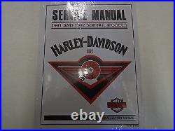 1991 1992 Harley Davidson softail Modèles Service Shop Réparation Manuel OEM Set