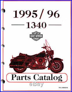 1995 & 1996 Harley-Davidson 1340 Modèles Parts Manuel Catalogue flt softail