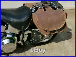 Basique Marron Sacoches HD Harley Davidson Softail Heritage Deluxe Classic Braun
