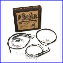 Burly Apehanger Câble Extension Kit Harley FLST Softail 00-06 14 Noir