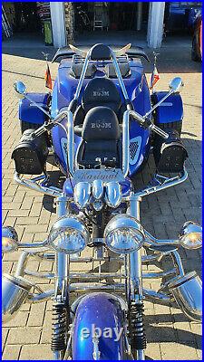 Coffre D'Arrière Loki Noir Softail Moto Valise Tricycle Harley Davidson Quad