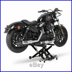 Cric Moto á Ciseaux XL pour Harley Davidson Softail Low Rider noir Lève