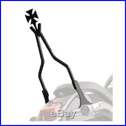 Cycle Vision SISSY BAR crosstude 30 noir, pour Harley Davidson, softail dyna