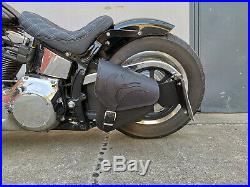 Eagle Noir Softail 1981-2019 Sacoche Oscillant Harley Davidson Tribel Adler Cuir
