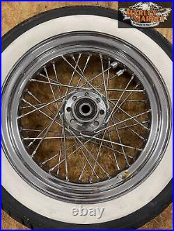 Front spoked wheel 16x3 Harley Davidson Softail single disc H00037