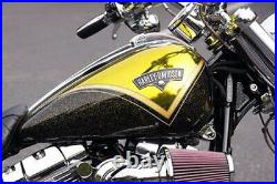 Harley CVO Breakout Fuel Tank Emblems Badge Chrome Skull Softail Dyna Street Bob