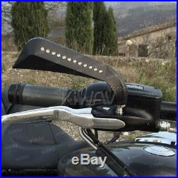 KiWAV rétroviseur AXE noir LED indicator pour Harley-Davidson softail deluxe