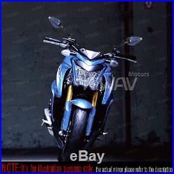 Pair rétroviseur Achilles noir + bleu pour Harley softail Cross Bones chopper