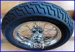 Paire De Roues Ballon 16 Pouces A Rayons Av & Ar Harley Davidson Softail Deluxe