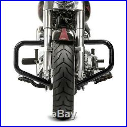 Pare cylindre Mustache pour Harley-Davidson Softail 2000-2017 noir