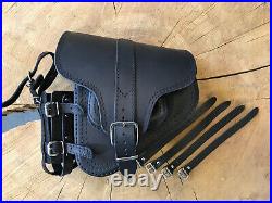 Poche Latérale Hades Noir Sac Convient pour Harley Davidson Fatboy Softail