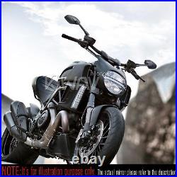 Rétroviseur aluminum noir pour Harley-Davidson softail Cross Bones chopper