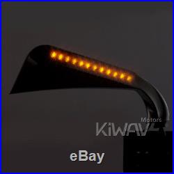 Rétroviseurs style AXE chromé avec LED pour Harley-Davidson softail deluxe