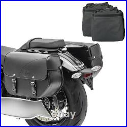 Sacoche Cavalière Kentucky pour Harley Davidson Softail Slim (FLS) noir
