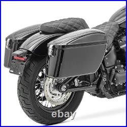 Sacoches rigides DL pour Harley Softail Custom/ Deluxe/ Deuce/ Fat Bob/ 114
