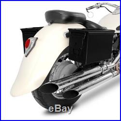 Set de Sacoches laterales PA108 pour Harley Davidson Softail Fat Bob (FXFB) noir