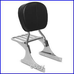 Sissy Bar+porte bagages pour Harley Davidson Heritage Softail Classic 88-18 chro