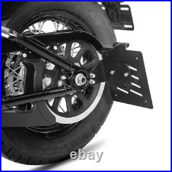 Support de plaque latéral S pour Harley Davidson Softail 18-20 noir
