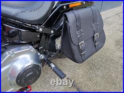 Zeus Black Sacoches + Support XL Convient pour Harley Davidson Softail à Partir